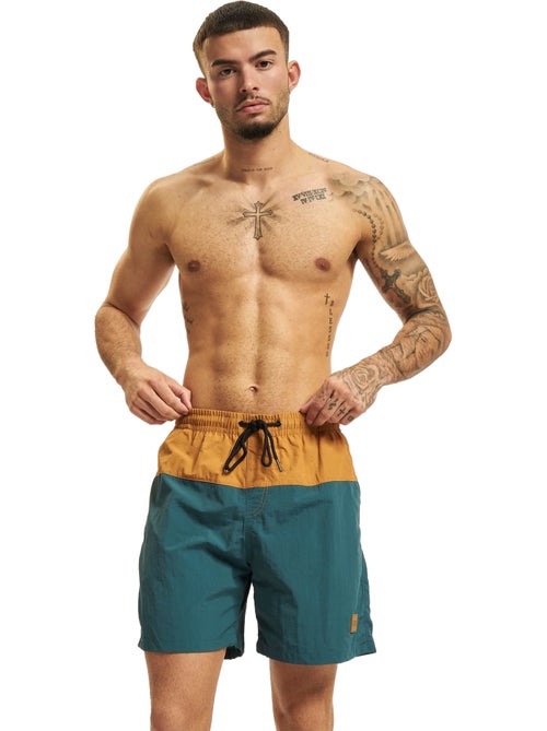Urban Classics - Short de bain motif/style Bloc - Kiabi