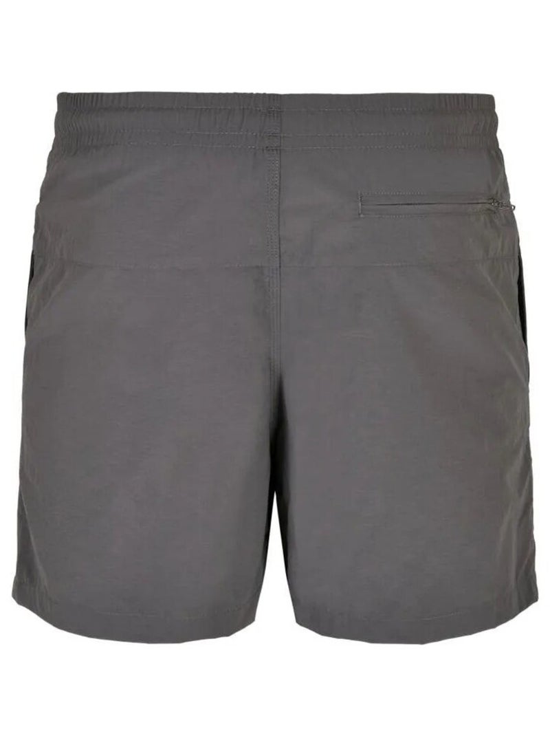 Urban Classics - Short de bain motif/style Bloc Gris foncé - Kiabi