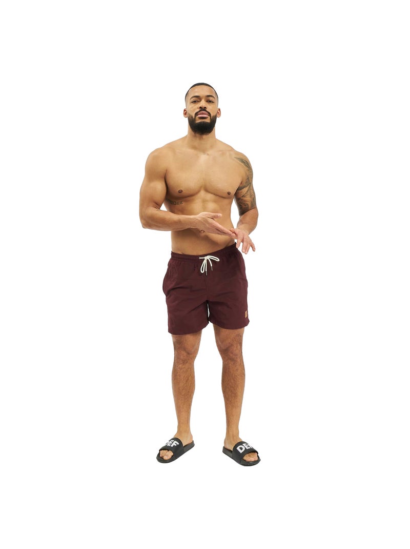 Urban Classics - Short de bain motif/style Bloc Lavande - Kiabi