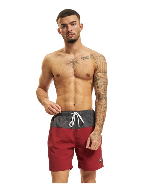 Urban Classics - Short de bain motif/style Bloc - Kiabi