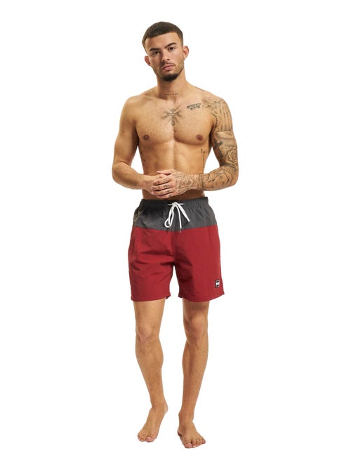 Urban Classics - Short de bain motif/style Bloc - Kiabi