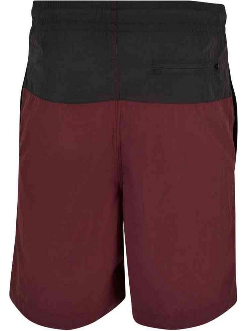 Urban Classics - Short de bain motif/style Bloc Violet foncé - Kiabi