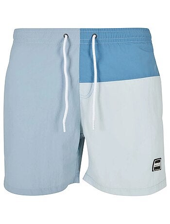 Urban Classics - Short de bain motif/style blocs de couleurs