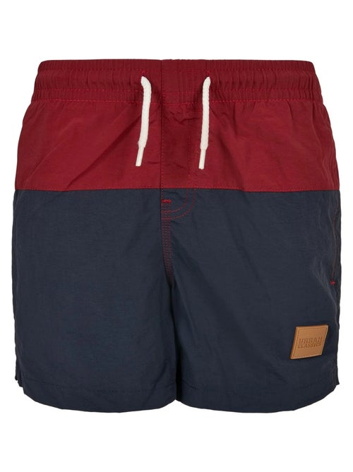Urban Classics - Short de bain motif/style blocs de couleurs - Kiabi