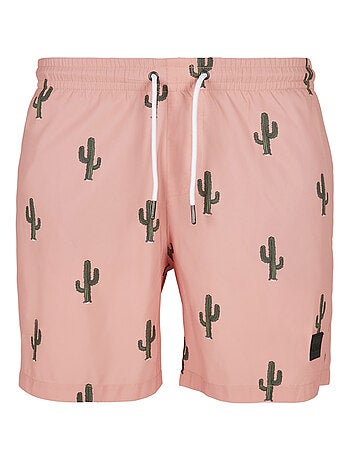 Urban Classics - Short de bain motif/style Cactus