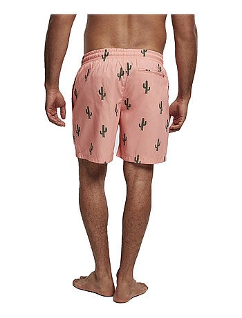 Urban Classics - Short de bain motif/style Cactus