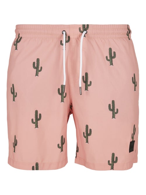 Urban Classics - Short de bain motif/style Cactus - Kiabi