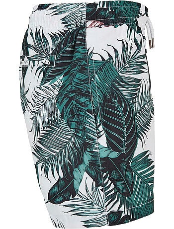 Urban Classics - Short de bain motif/style feuille de palmier