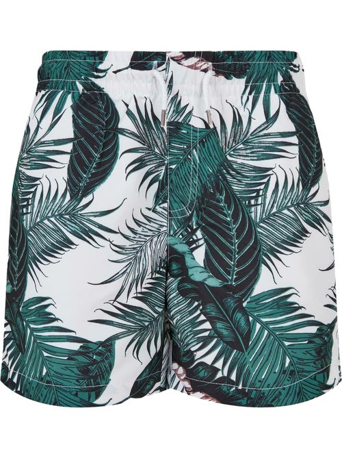 Urban Classics - Short de bain motif/style feuille de palmier - Kiabi Urban Classics - Short de bain motif/style feuille de palmier - Kiabi