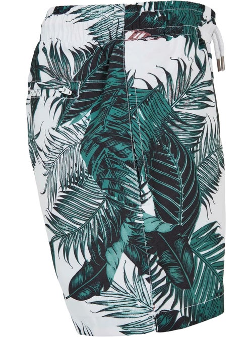 Urban Classics - Short de bain motif/style feuille de palmier - Kiabi Urban Classics - Short de bain motif/style feuille de palmier - Kiabi