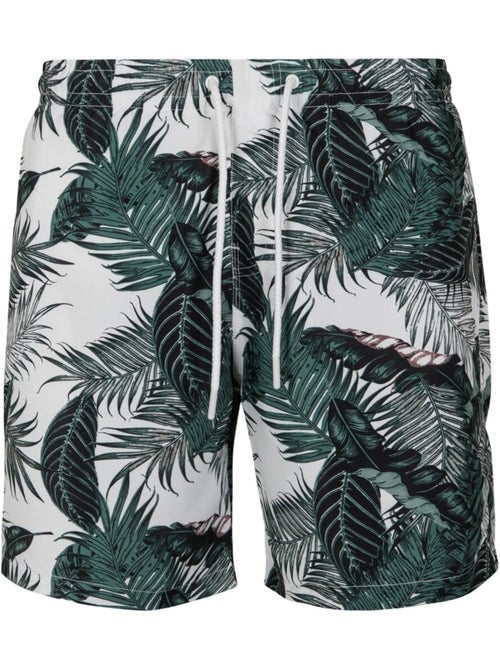 Urban Classics - Short de bain motif/style Feuille de palmier - Kiabi
