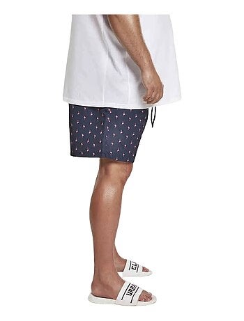 Urban Classics - Short de bain motif/style Flamant rose