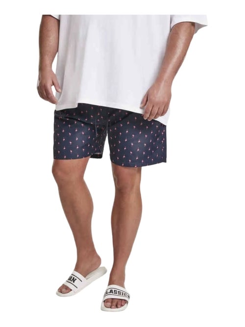 Urban Classics - Short de bain motif/style Flamant rose - Kiabi