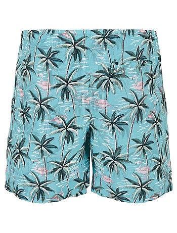 Urban Classics - Short de bain motif/style Oiseaux tropicaux