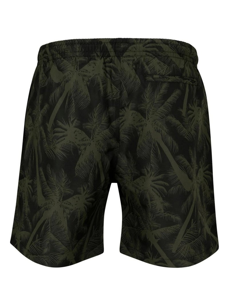 Urban Classics - Short de bain motif/style Palmier Vert olive - Kiabi