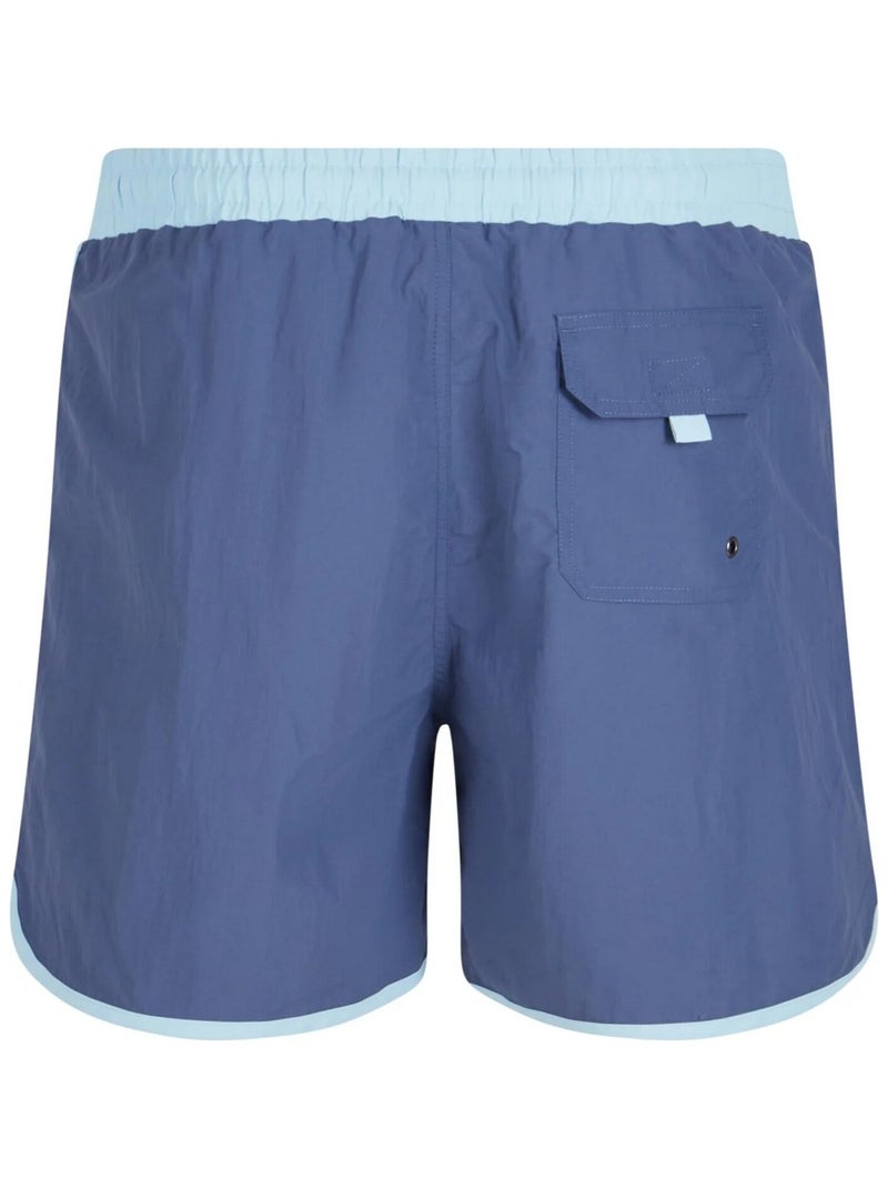 Urban Classics - Short de bain motif/style rétro Bleu - Kiabi
