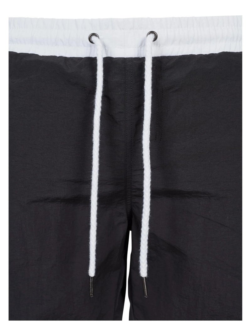 Urban Classics - Short de bain motif/style rétro Noir Blanc - Kiabi