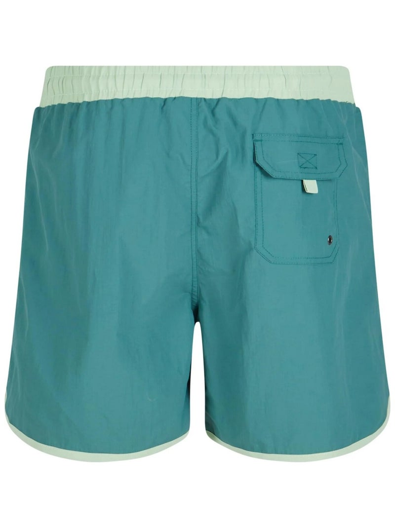 Urban Classics - Short de bain motif/style rétro Vert - Kiabi