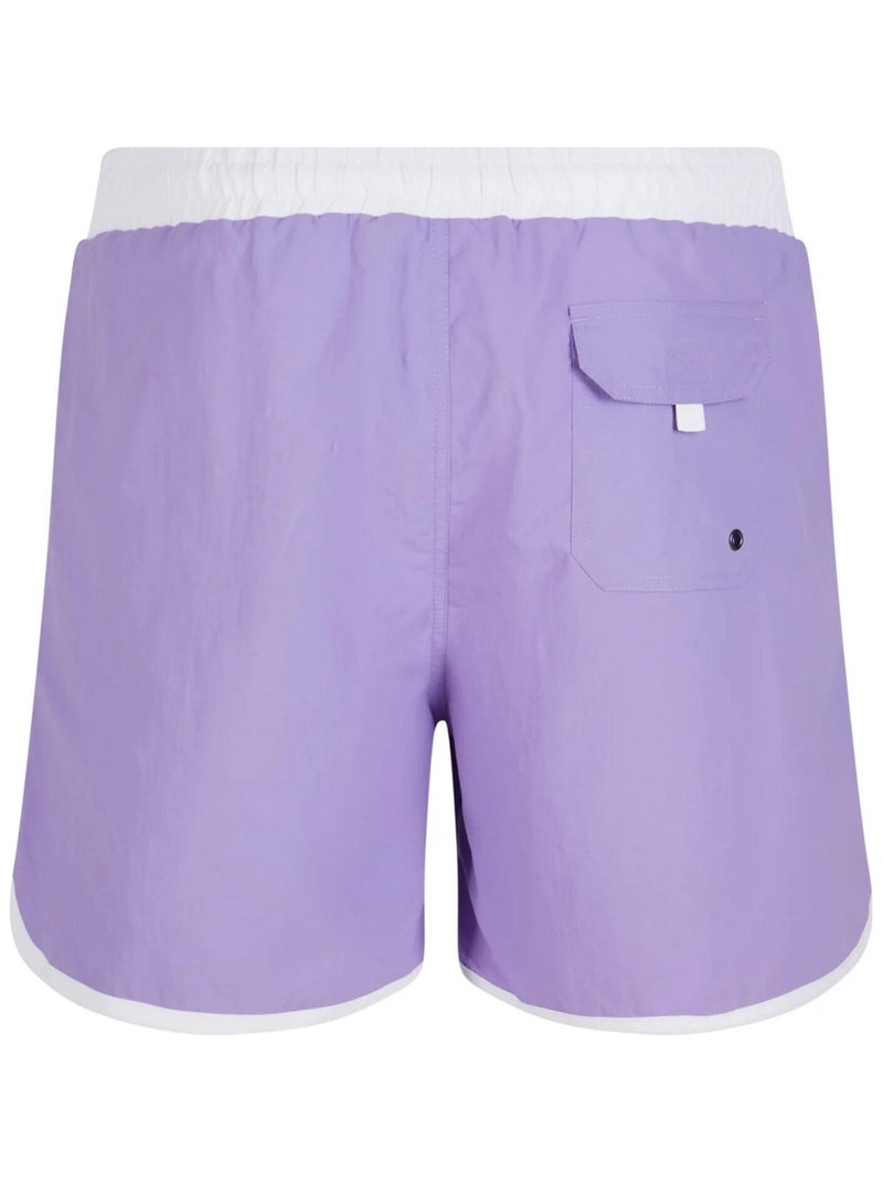 Urban Classics - Short de bain motif/style rétro Violet clair - Kiabi