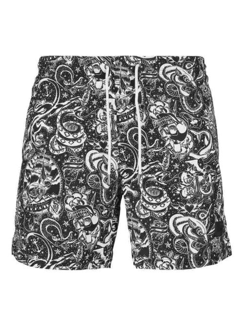 Urban Classics - Short de bain motif/style Tatouage - Kiabi