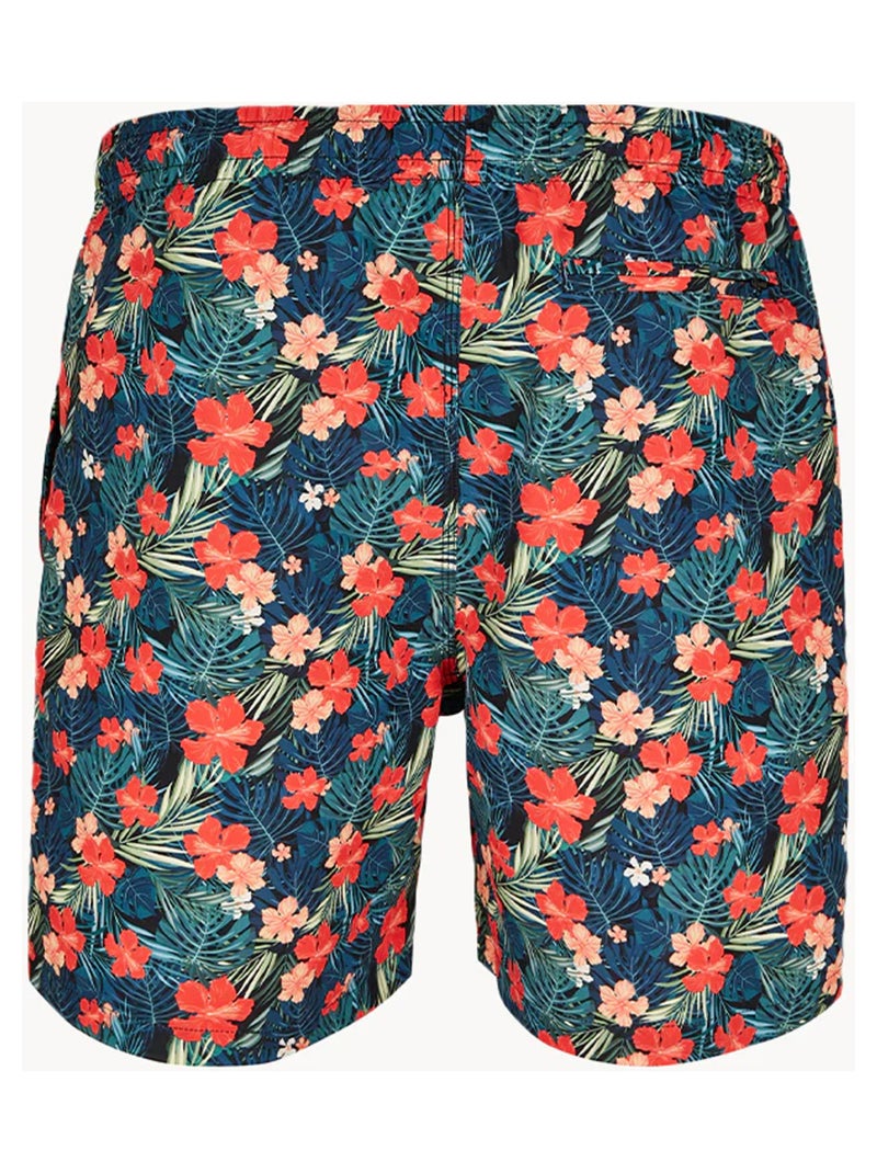 Urban Classics - Short de bain motif/style Tropical Noir - Kiabi
