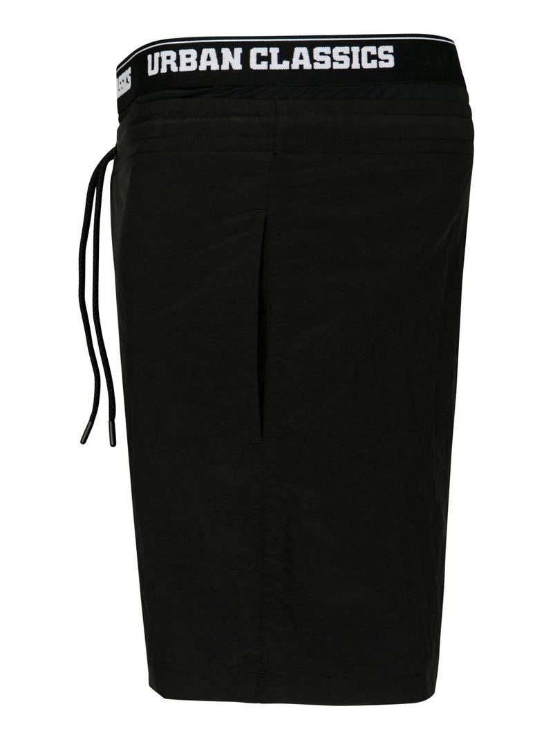 Urban Classics - Short de bain Noir Blanc - Kiabi