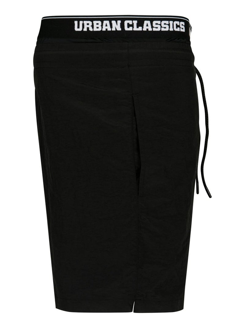 Urban Classics - Short de bain Noir Blanc - Kiabi