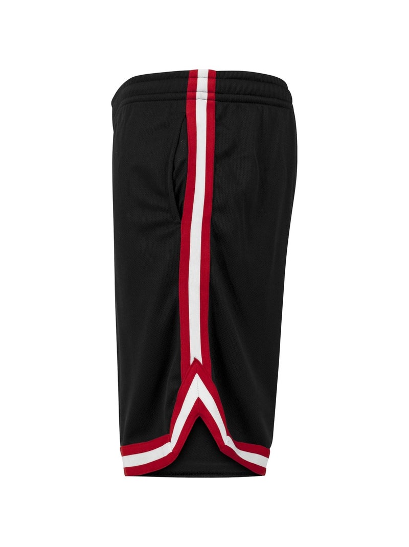 Urban Classics - Short motif/style à rayures Noir Rouge Blanc - Kiabi