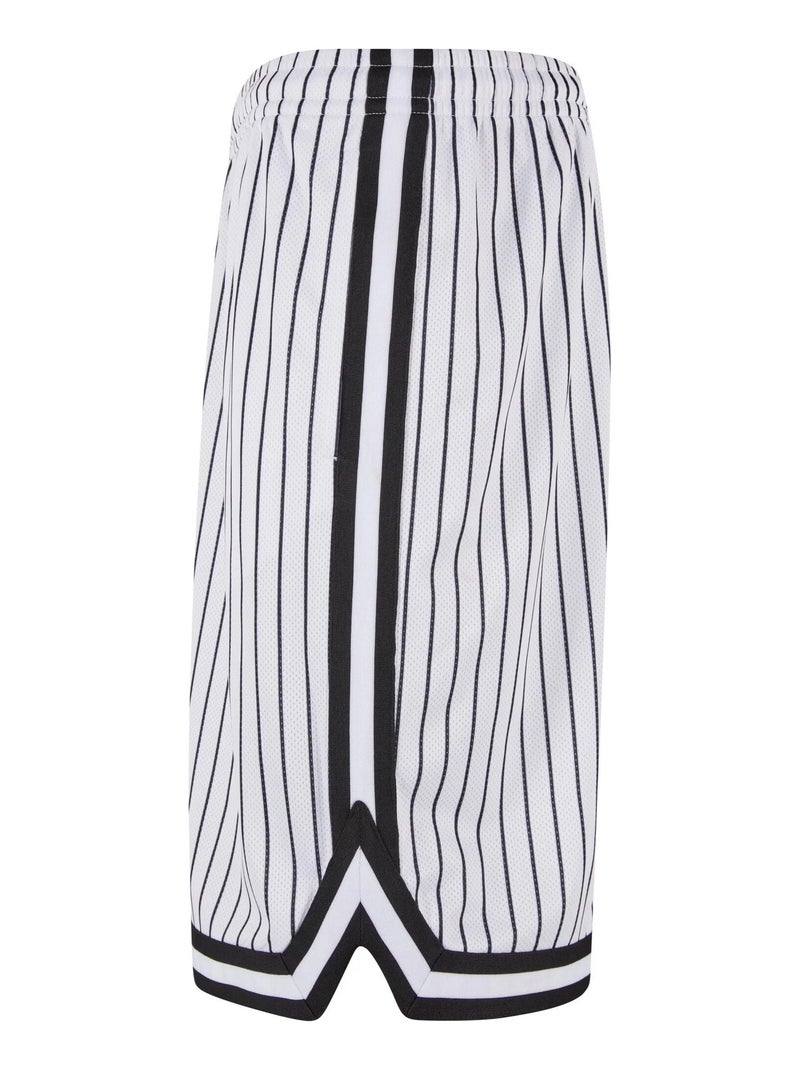 Urban Classics - Short motif/style rayé Blanc Noir - Kiabi