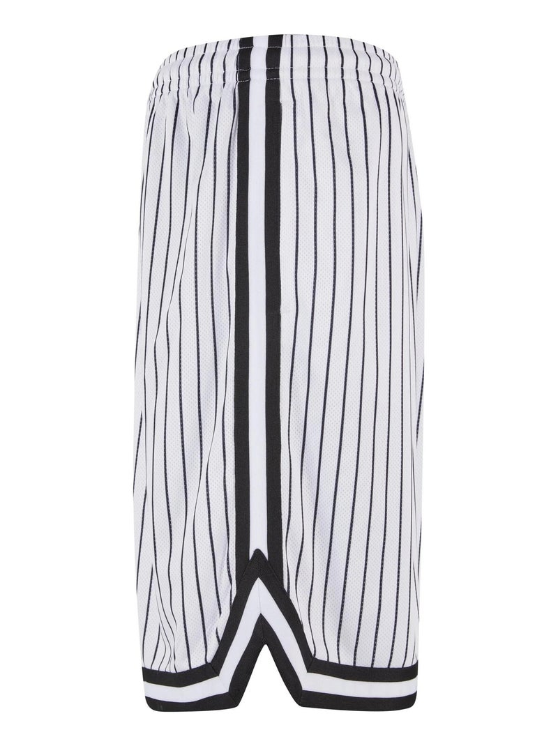 Urban Classics - Short motif/style rayé Blanc Noir - Kiabi