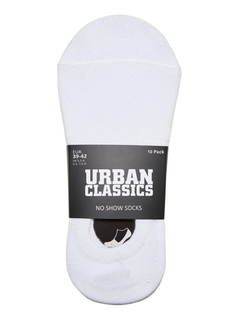 Urban Classics - Socquettes motif/style uni Blanc - Kiabi