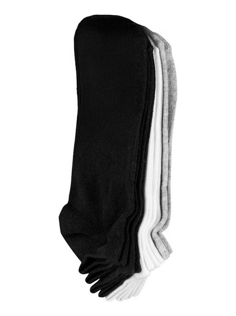 Urban Classics - Socquettes motif/style uni Noir - Kiabi