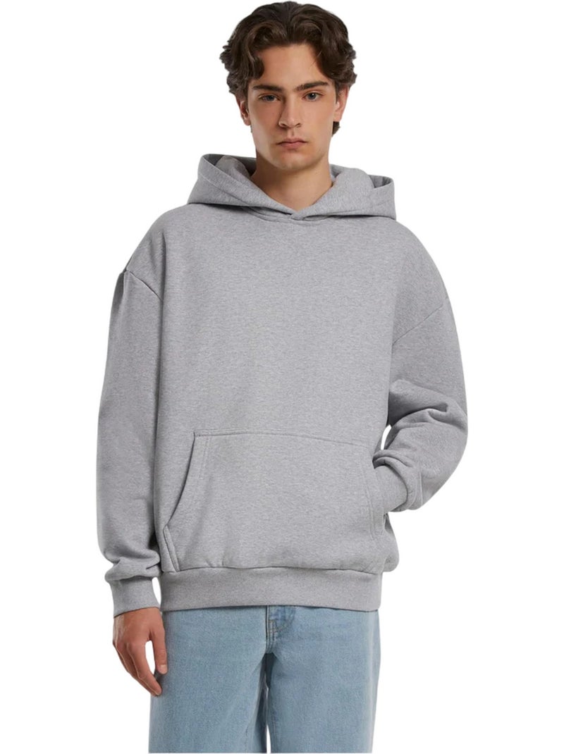 Urban Classics - Sweat à capuche BASIC Gris chiné - Kiabi