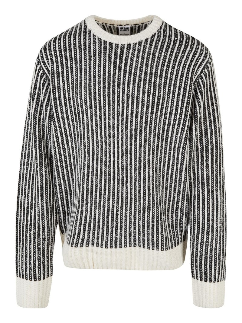 Urban Classics - Sweat motif/style Deux Tons Blanc nacré - Kiabi