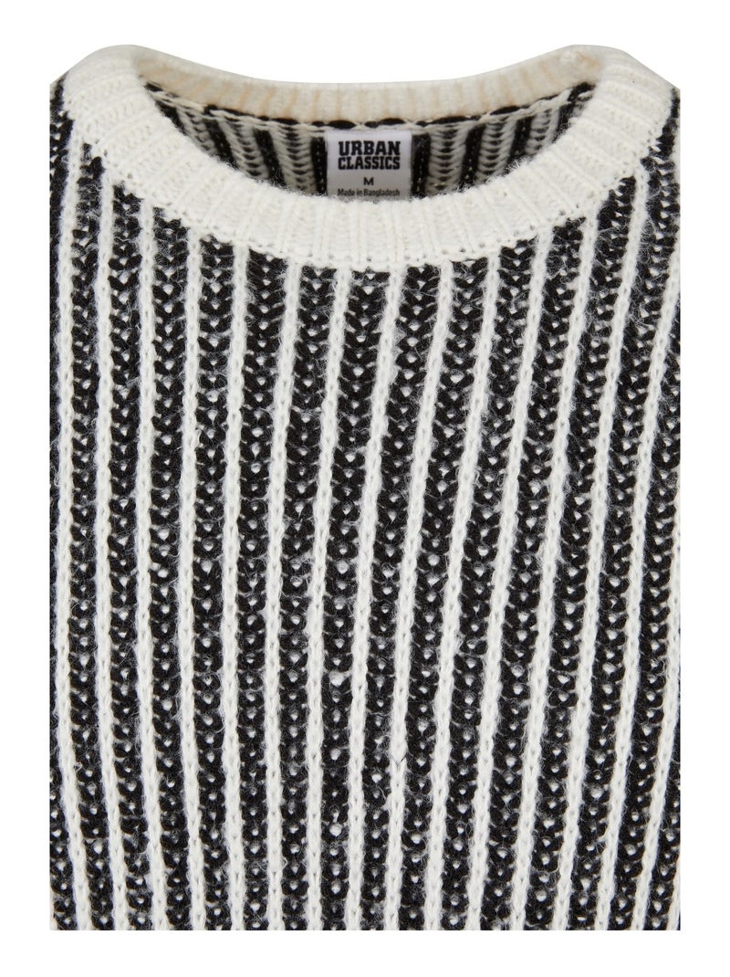 Urban Classics - Sweat motif/style Deux Tons Blanc nacré - Kiabi