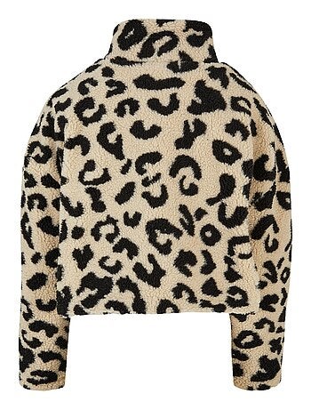 Urban Classics - Sweat motif/style imprimé léopard