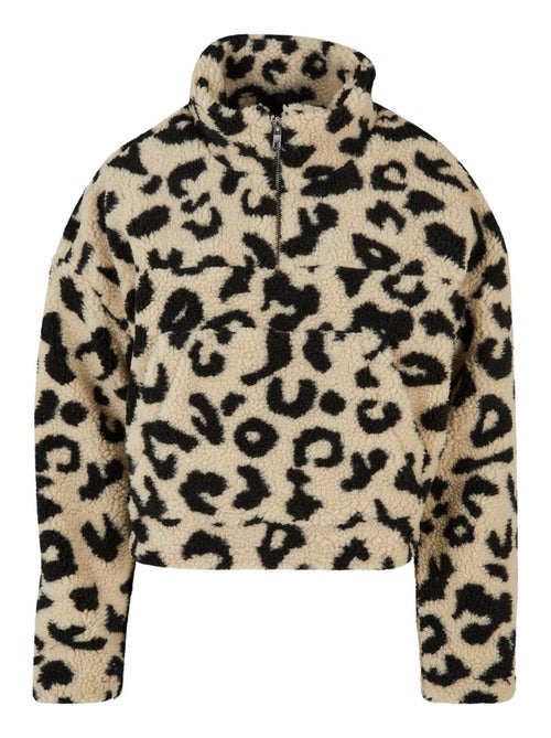 Urban Classics - Sweat motif/style imprimé léopard - Kiabi