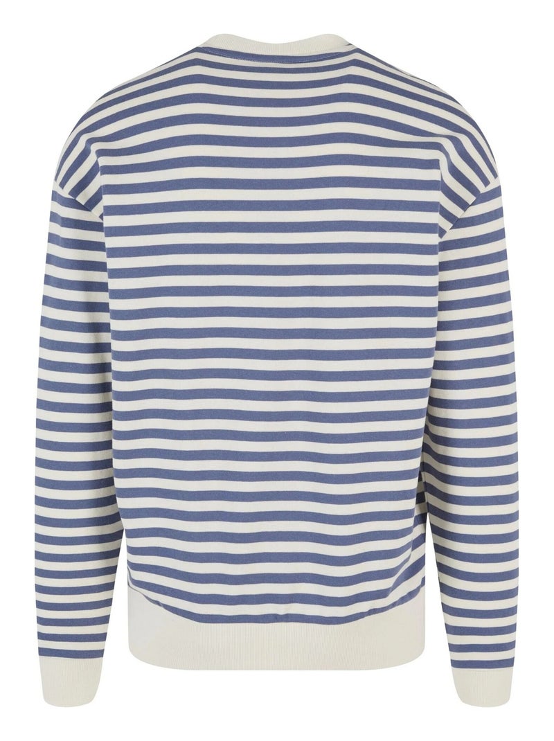 Urban Classics - Sweat motif/style rayé Bleu canard - Kiabi