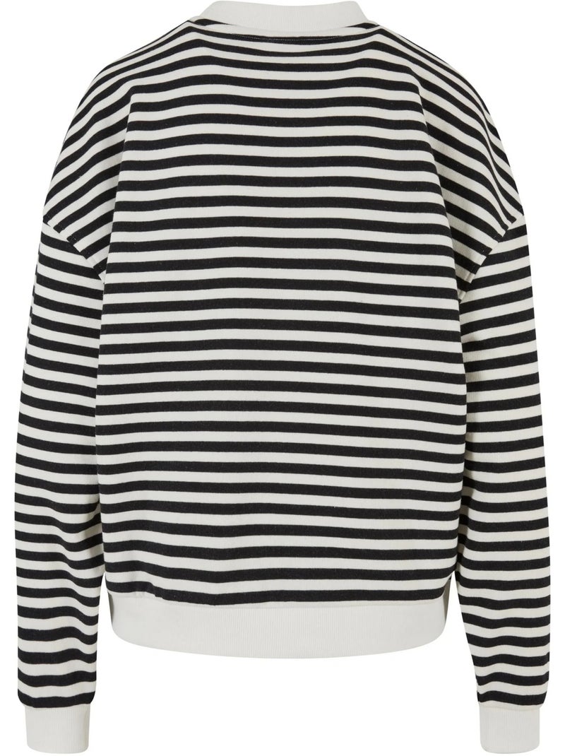 Urban Classics - Sweat motif/style rayé Noir - Kiabi
