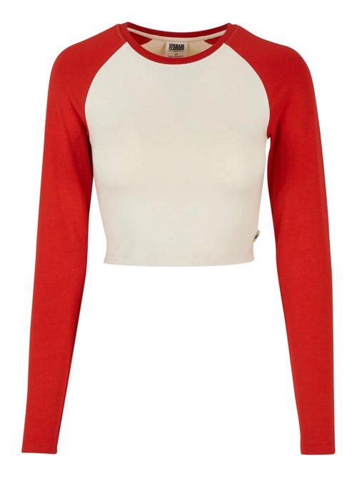 Urban Classics - T-shirt court manches longues motif/style rétro - Kiabi