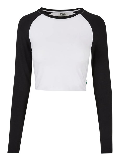 Urban Classics - T-shirt court manches longues motif/style rétro - Kiabi