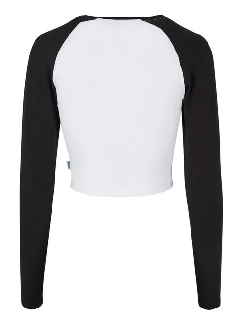 Urban Classics - T-shirt court manches longues motif/style rétro - Kiabi