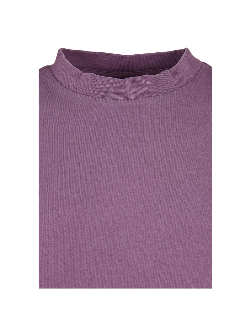 Urban Classics - T-shirt manches à revers Mauve lilas - Kiabi