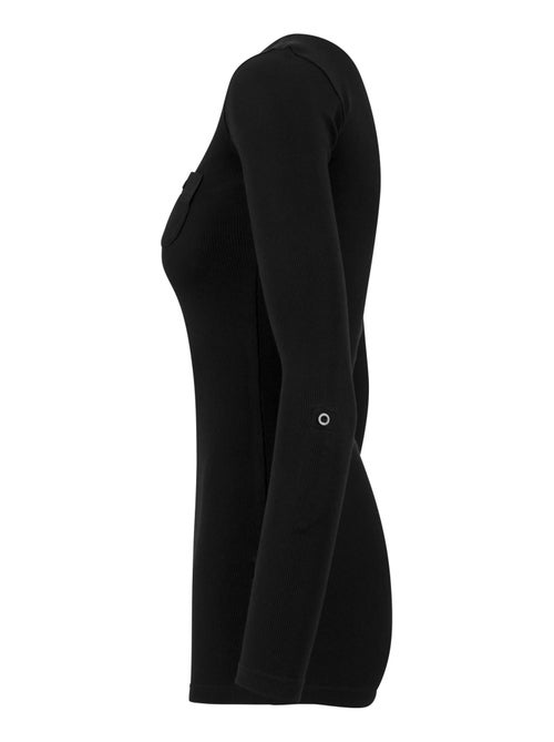 Urban Classics - T-shirt manches à revers motif/style Côtelé - Kiabi