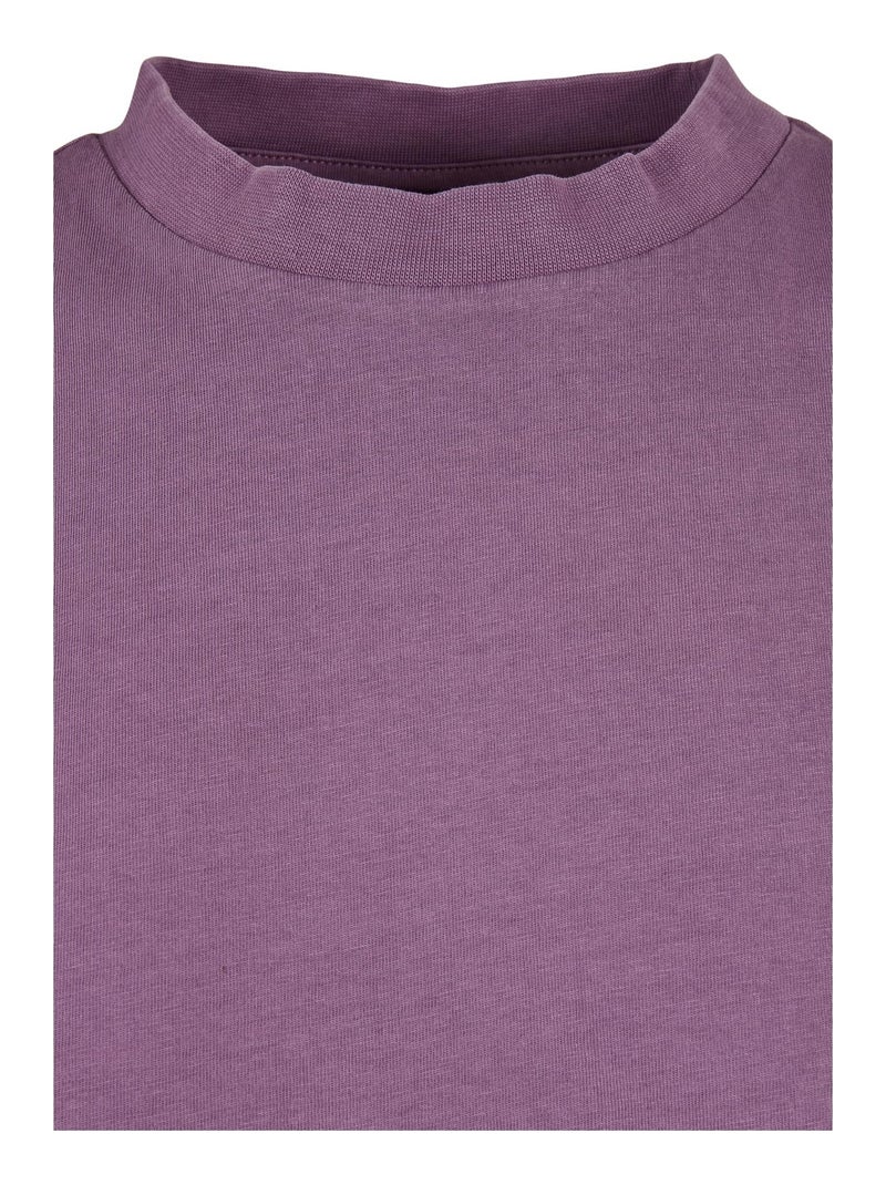 Urban Classics - T-shirt manches à revers Violet - Kiabi