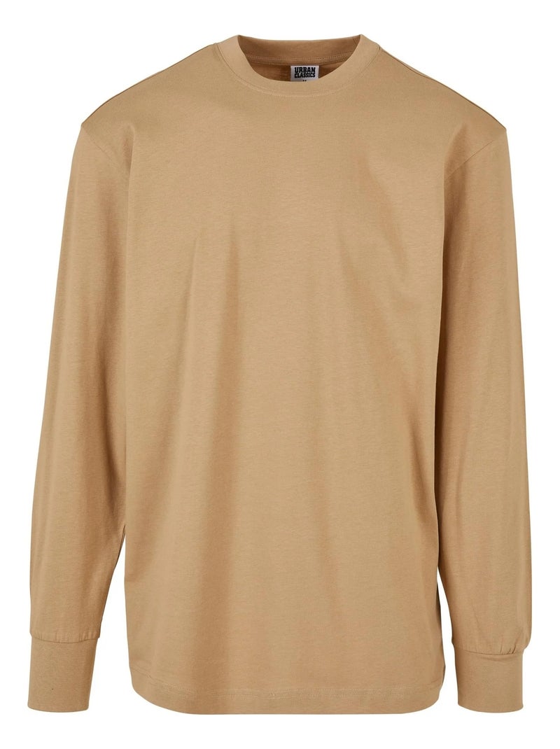 Urban Classics - T-shirt manches longues Beige - Kiabi