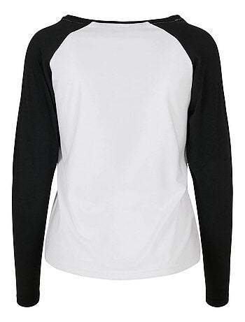 Urban Classics - T-shirt manches longues motif/style Contrasté