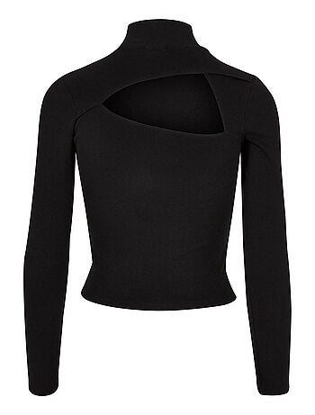Urban Classics - T-shirt manches longues motif/style Côtelé