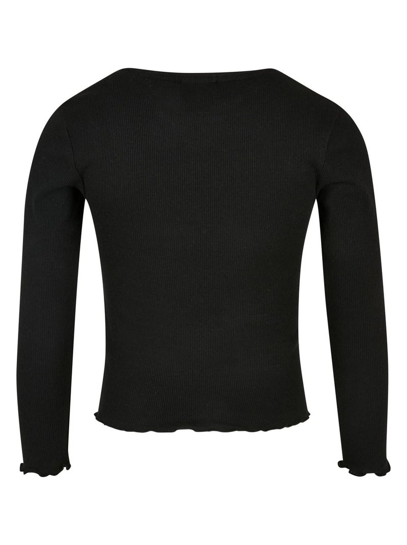 Urban Classics - T-shirt manches longues motif/style Courte Noir - Kiabi