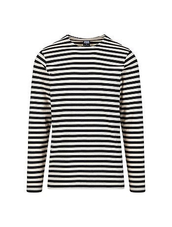 Urban Classics - T-shirt manches longues motif/style rayé